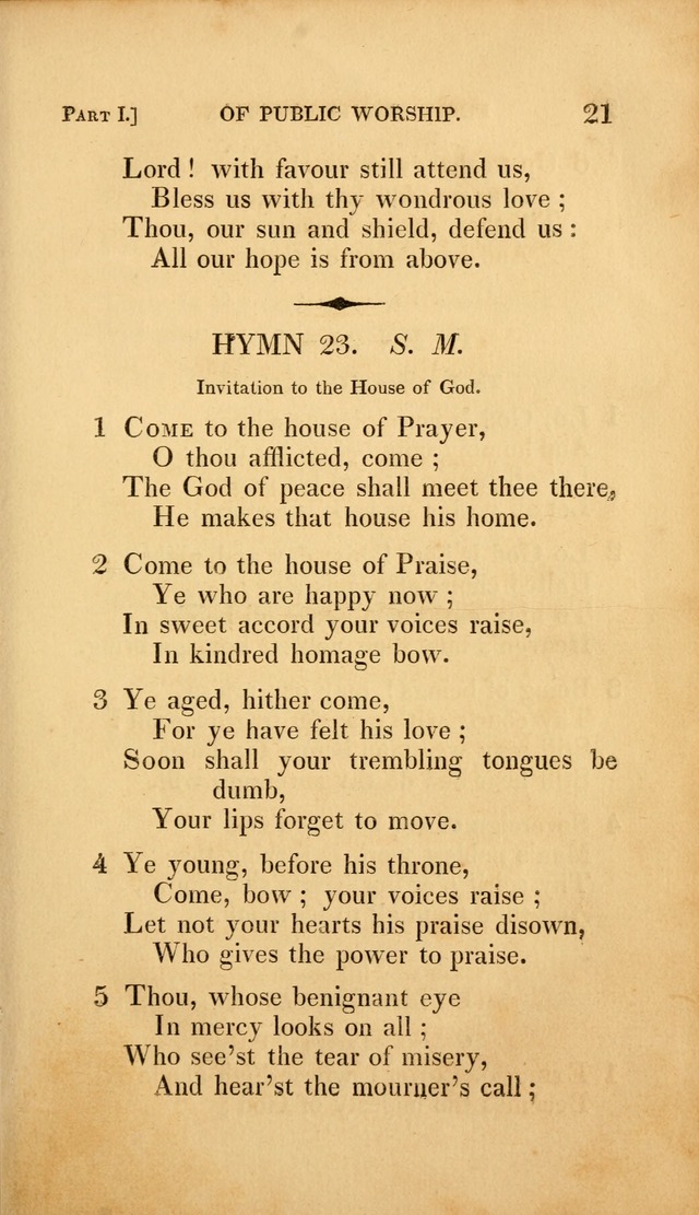 A Selection of Hymns and Psalms: for social and private worship (3rd ed. corr.) page 21
