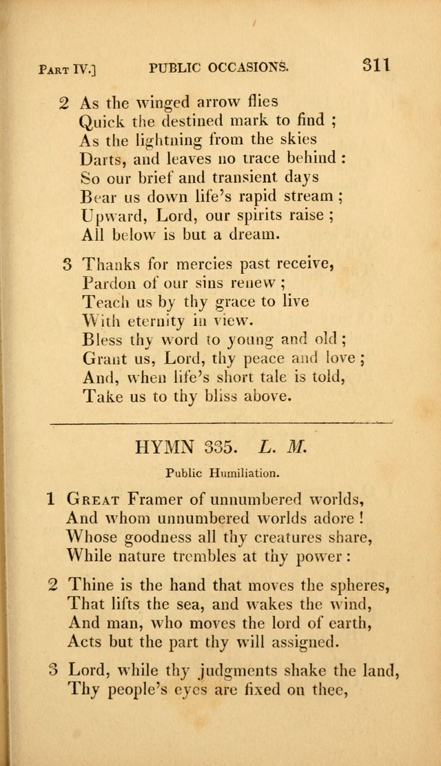 A Selection of Hymns and Psalms: for social and private worship (3rd ed. corr.) page 323