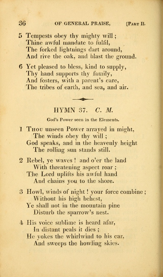 A Selection of Hymns and Psalms: for social and private worship (3rd ed. corr.) page 36