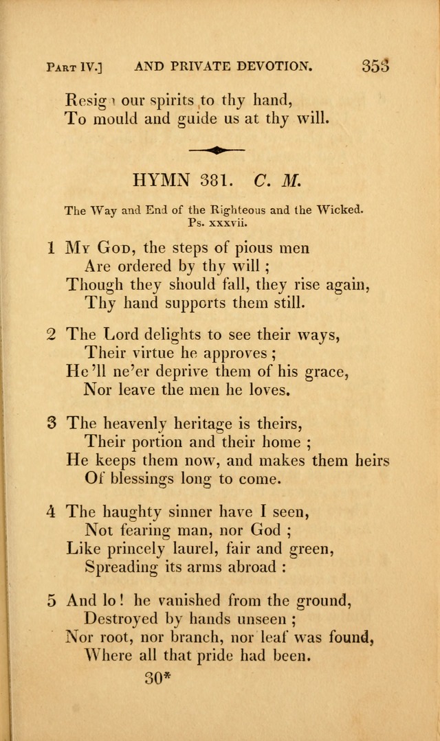 A Selection of Hymns and Psalms: for social and private worship (3rd ed. corr.) page 365