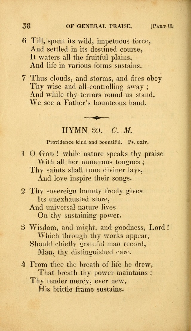 A Selection of Hymns and Psalms: for social and private worship (3rd ed. corr.) page 38