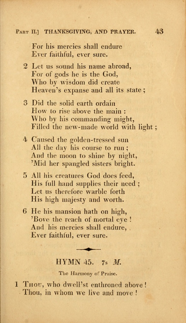 A Selection of Hymns and Psalms: for social and private worship (3rd ed. corr.) page 43