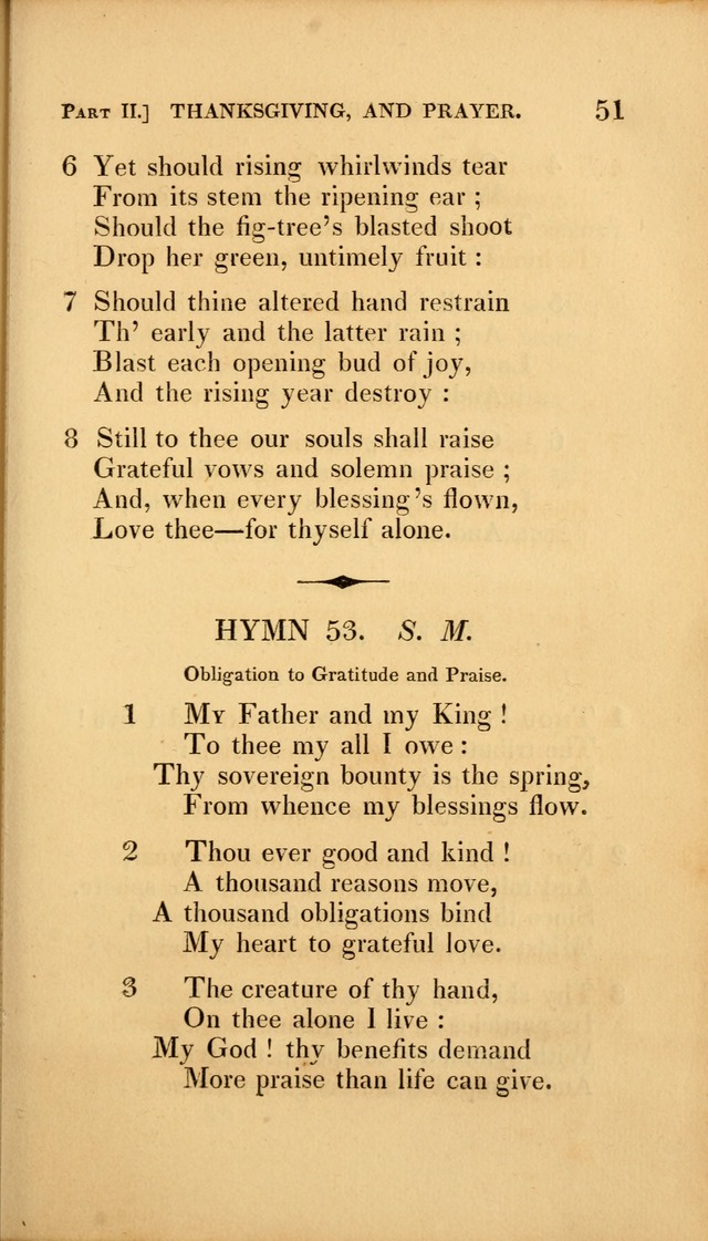 A Selection of Hymns and Psalms: for social and private worship (3rd ed. corr.) page 51