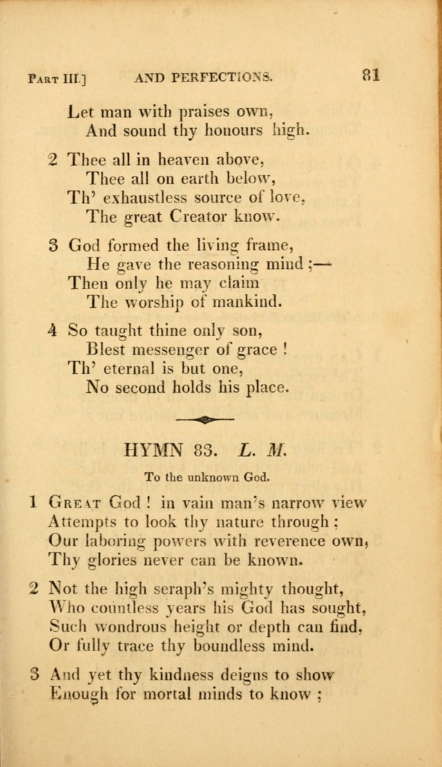 A Selection of Hymns and Psalms: for social and private worship (3rd ed. corr.) page 81