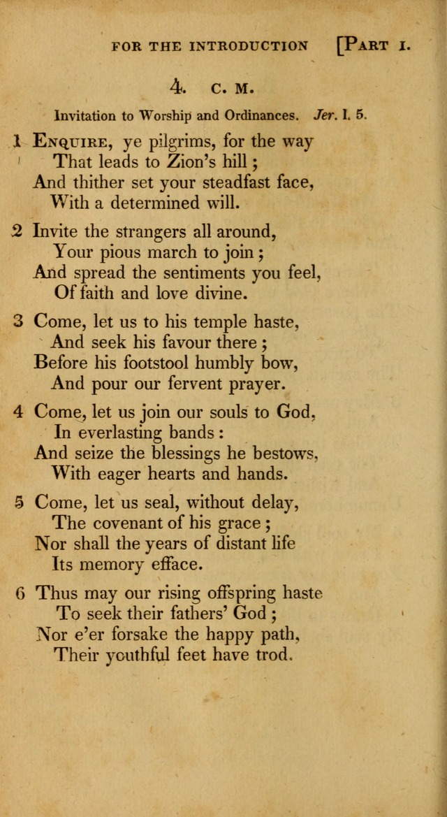 A Selection of Hymns and Psalms for Social and Private Worship (6th ed.) page 4