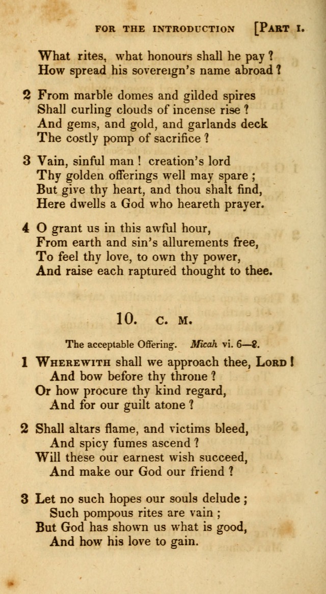 A Selection of Hymns and Psalms, for Social and Private Worship. (11th ed.) page 9
