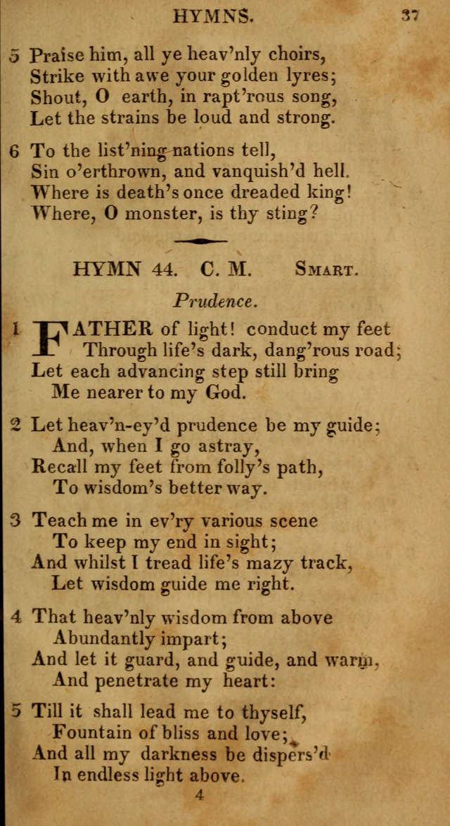 Selection of Hymns, for Public Worship designed to be used with Watts