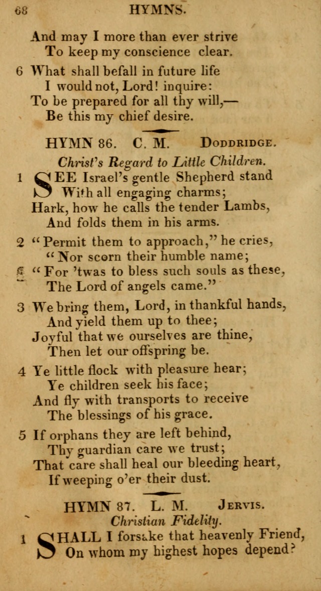 Selection of Hymns, for Public Worship designed to be used with Watts