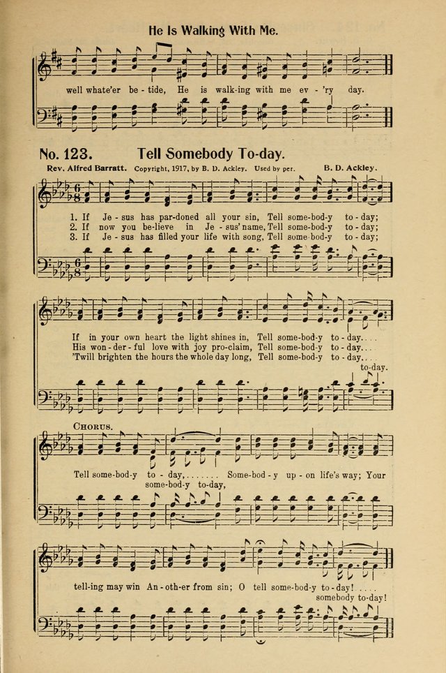 Songs of Help: for the Sunday school, evangelistic and church services page 123