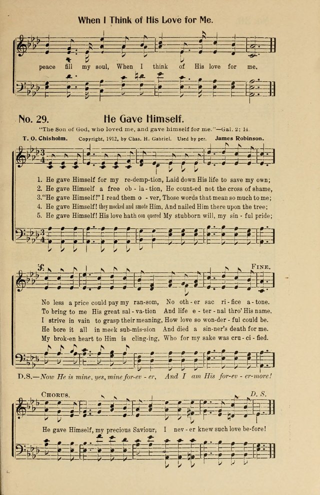Songs of Help: for the Sunday school, evangelistic and church services page 29