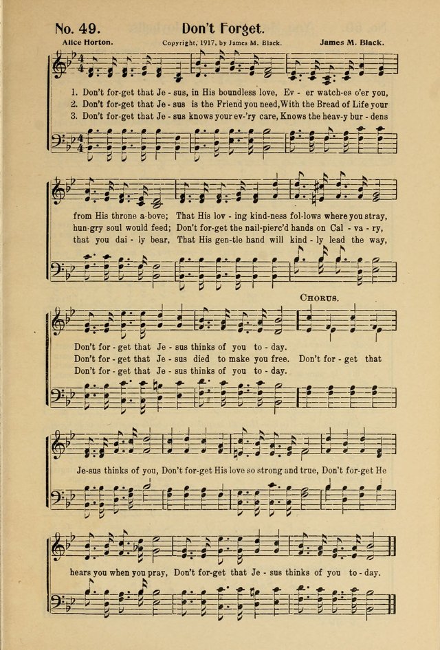 Songs of Help: for the Sunday school, evangelistic and church services page 49