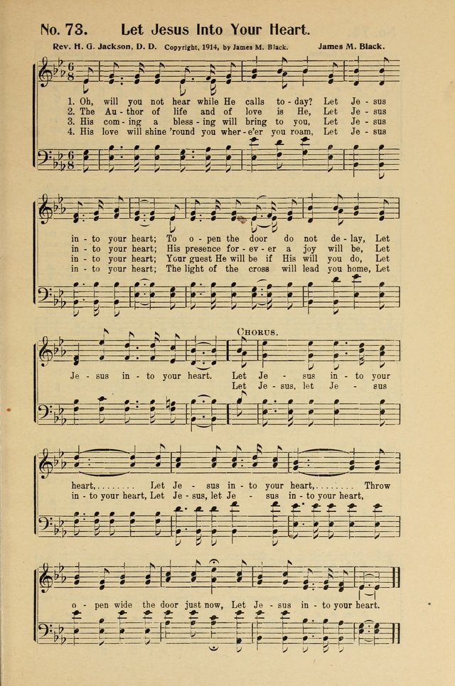 Songs of Help: for the Sunday school, evangelistic and church services page 73