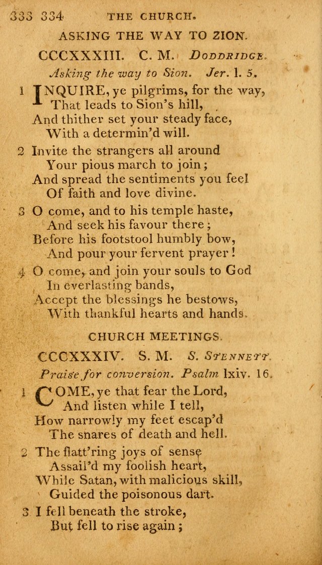 A Selection of Hymns and Spiritual Songs: designed (especially the former part) for the use of congregations as an appendix to Dr. Watt