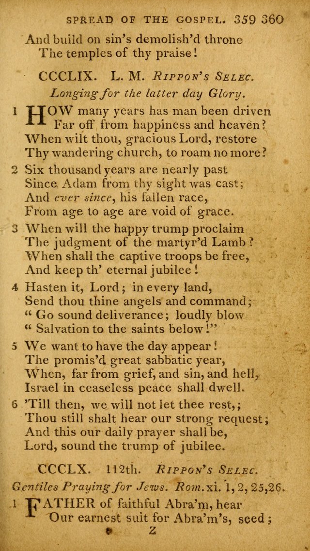 A Selection of Hymns and Spiritual Songs: designed (especially the former part) for the use of congregations as an appendix to Dr. Watt