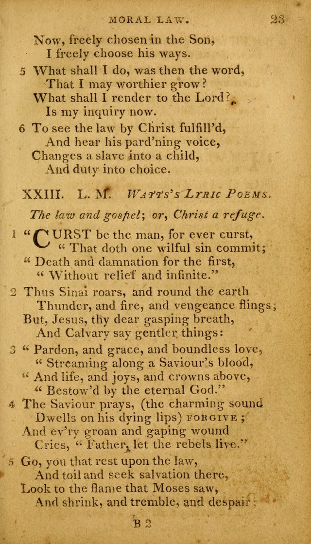 A Selection of Hymns and Spiritual Songs: designed (especially the former part) for the use of congregations as an appendix to Dr. Watt