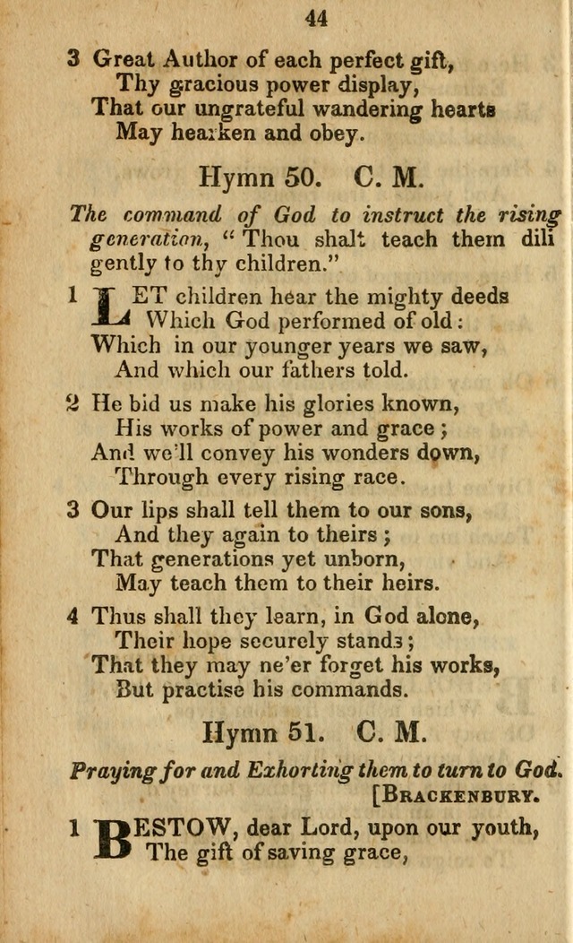 Selection of Hymns for the Sunday School Union of the Methodist Episcopal Church page 44
