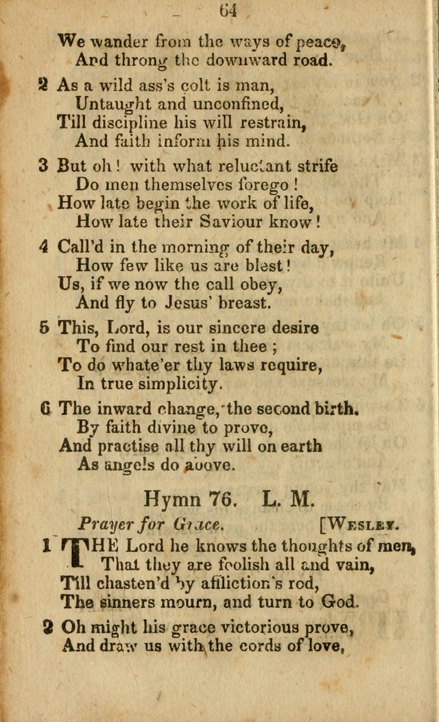 Selection of Hymns for the Sunday School Union of the Methodist Episcopal Church page 64