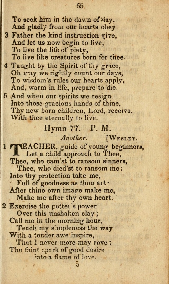 Selection of Hymns for the Sunday School Union of the Methodist Episcopal Church page 65