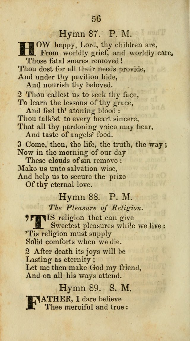 Selection of Hymns for the Sunday School Union of the Methodist Episcopal Church page 56