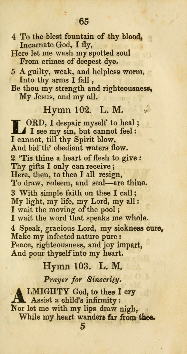 Selection of Hymns for the Sunday School Union of the Methodist Episcopal Church page 65