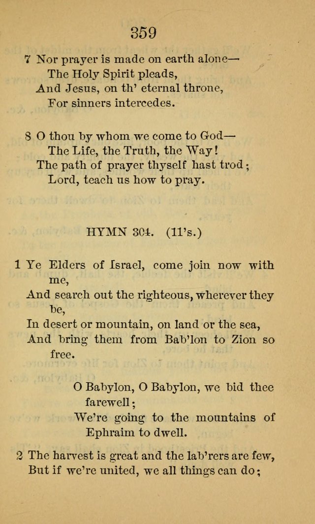 Sacred Hymns and Spiritual Songs, for the Church of Jesus Christ of Latter-Day Saints. (14th ed.) page 362