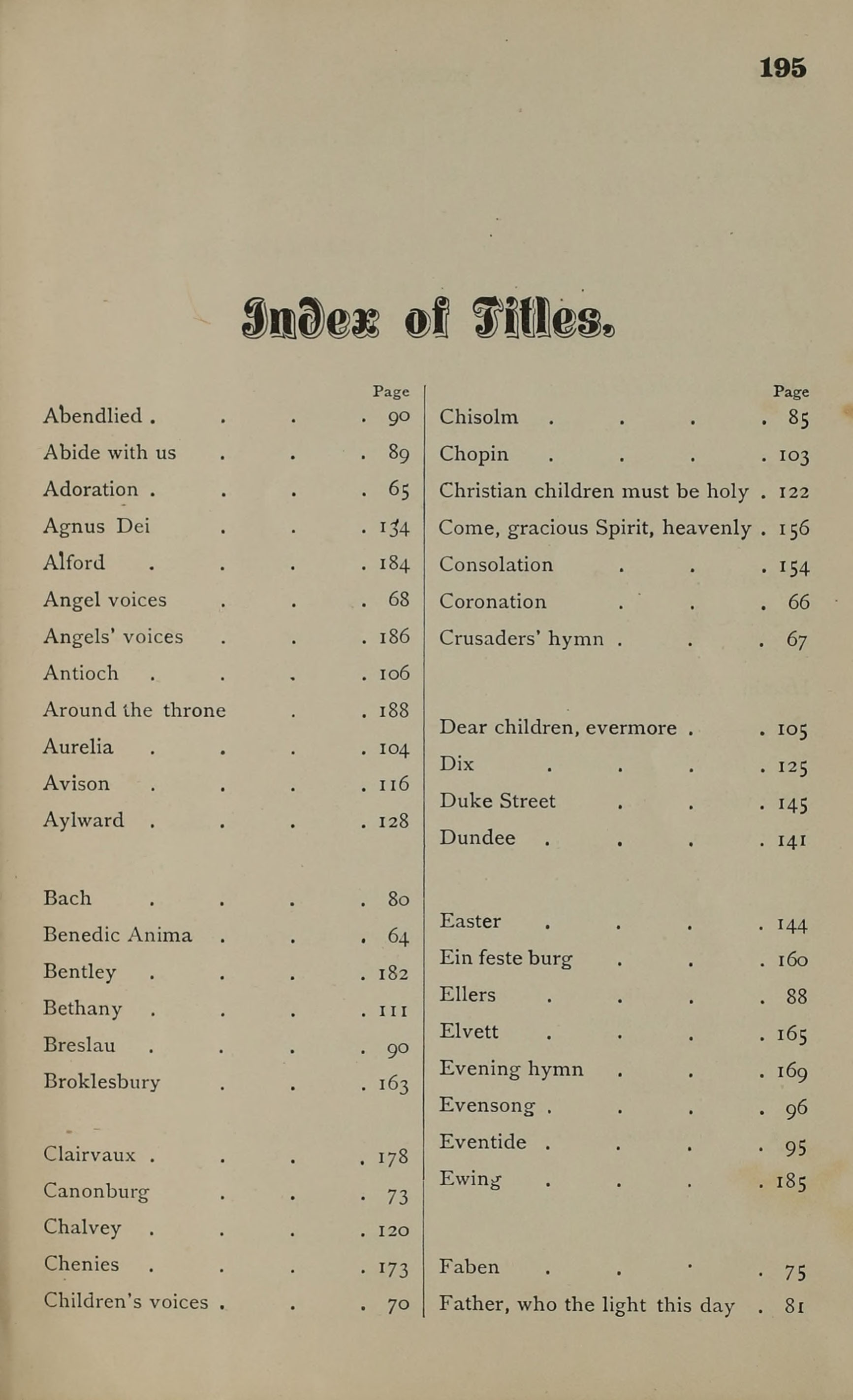 Service and Hymns for Sunday Schools page 193