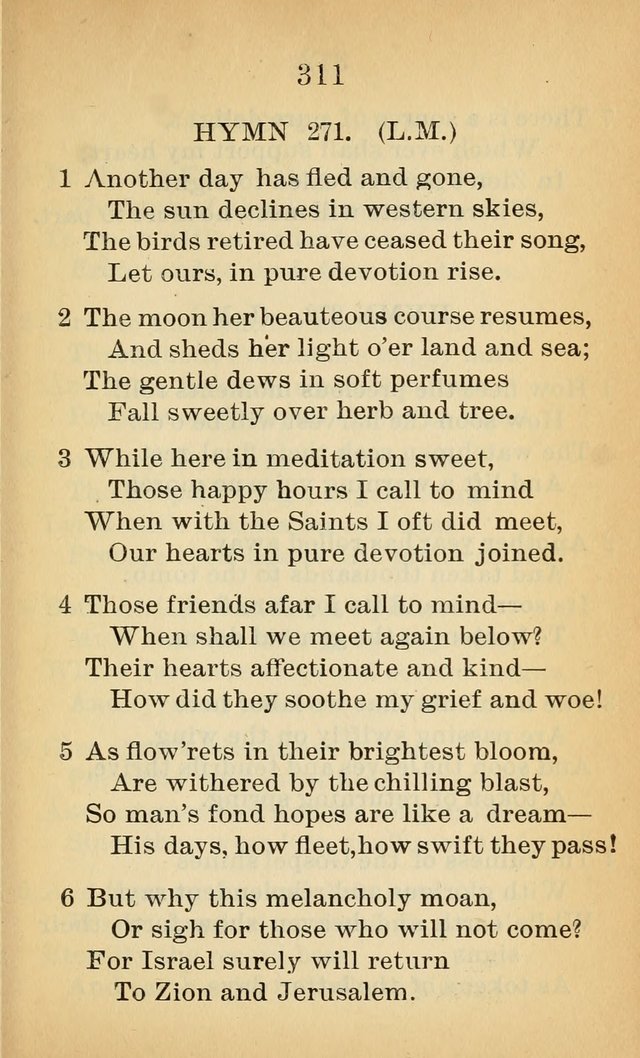 Sacred Hymns and Spiritual Songs for the Church of Jesus Christ of Latter-Day Saints (20th ed.) page 311