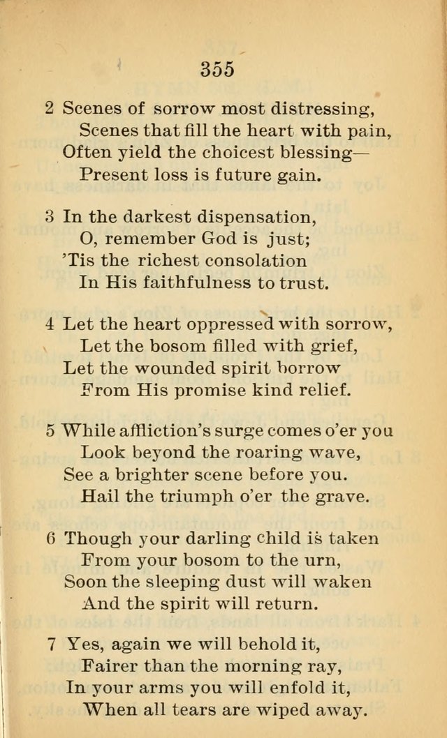 Sacred Hymns and Spiritual Songs for the Church of Jesus Christ of Latter-Day Saints (20th ed.) page 355
