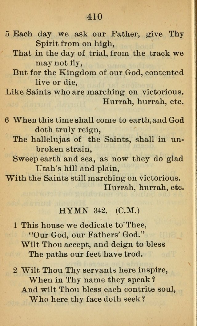 Sacred Hymns and Spiritual Songs for the Church of Jesus Christ of Latter-Day Saints (20th ed.) page 410