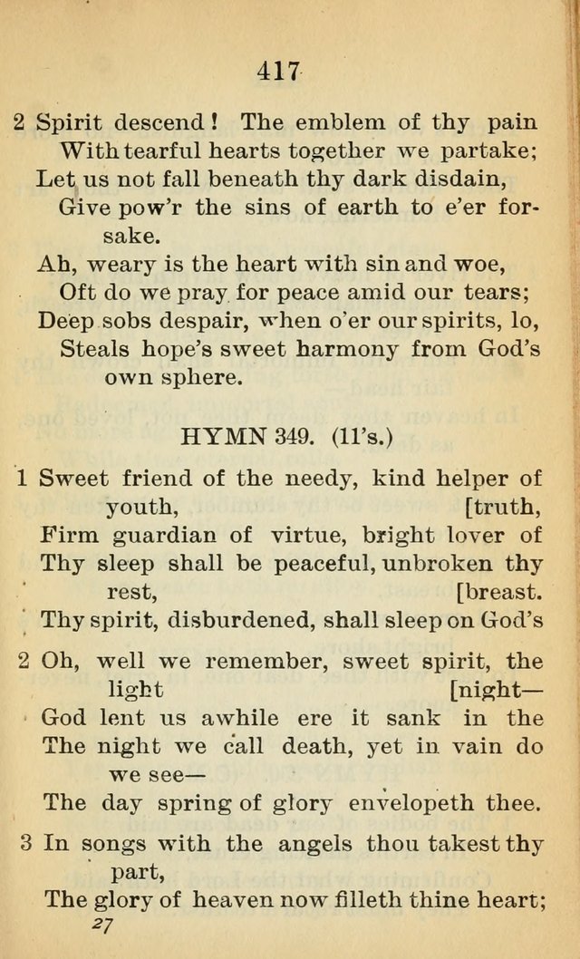 Sacred Hymns and Spiritual Songs for the Church of Jesus Christ of Latter-Day Saints (20th ed.) page 417