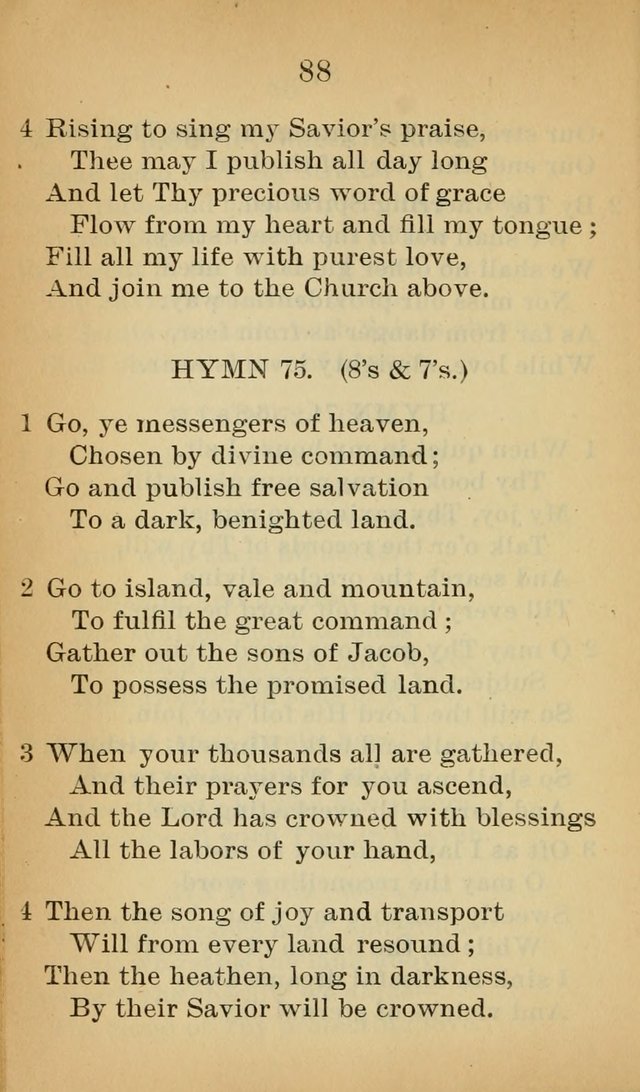 Sacred Hymns and Spiritual Songs for the Church of Jesus Christ of Latter-Day Saints (20th ed.) page 88