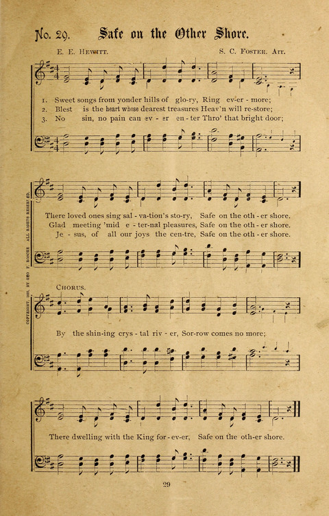 Sabbath Hymns: for the Sabbath School and young peoples socities (second ed.) page 29