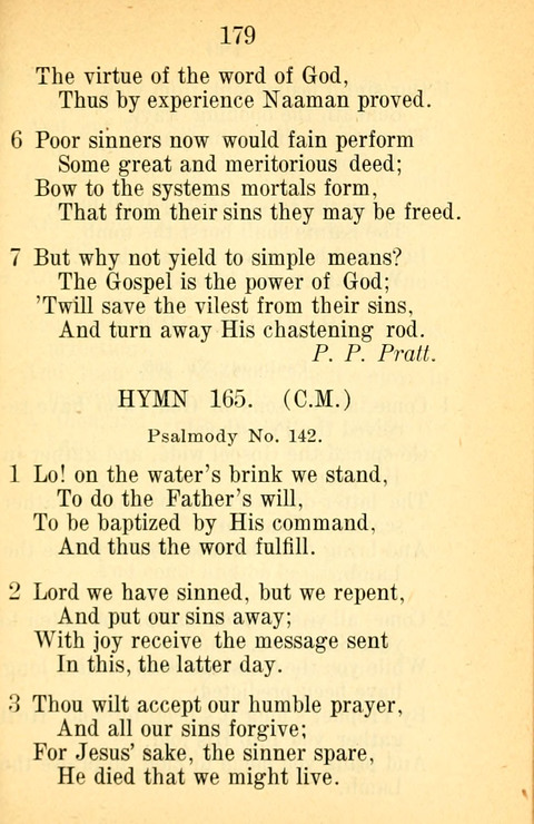 Sacred Hymns and Spiritual Songs: for the Church of Jesus Christ of Latter-Day Saints. 24th ed. page 175