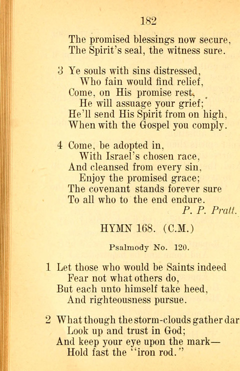 Sacred Hymns and Spiritual Songs: for the Church of Jesus Christ of Latter-Day Saints. 24th ed. page 178