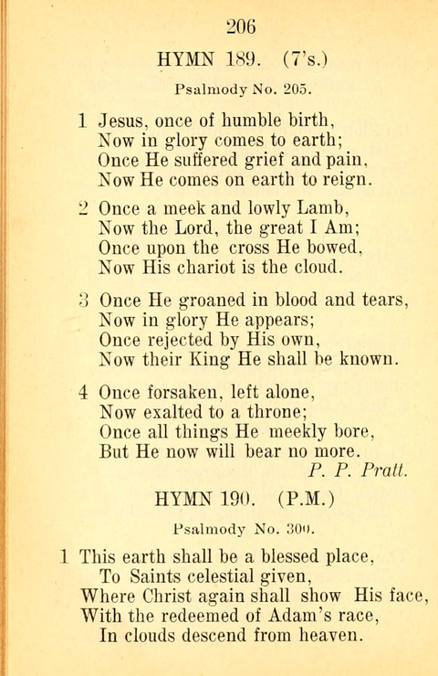 Sacred Hymns and Spiritual Songs: for the Church of Jesus Christ of Latter-Day Saints. 24th ed. page 202