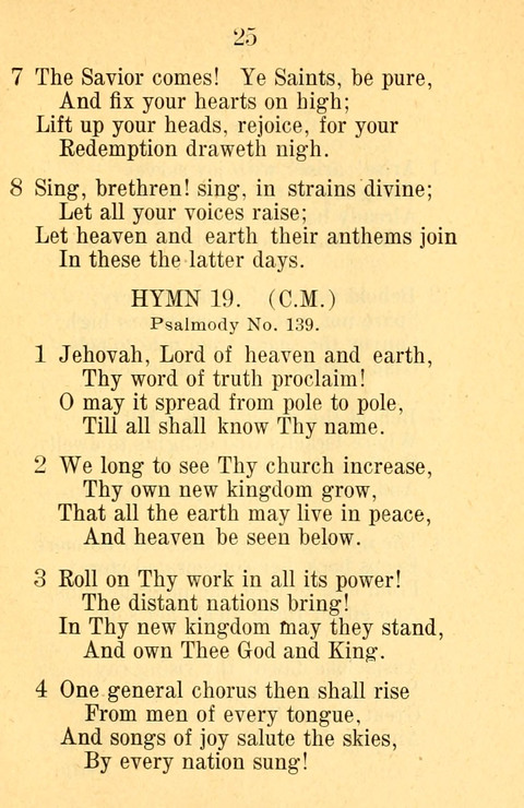 Sacred Hymns and Spiritual Songs: for the Church of Jesus Christ of Latter-Day Saints. 24th ed. page 21