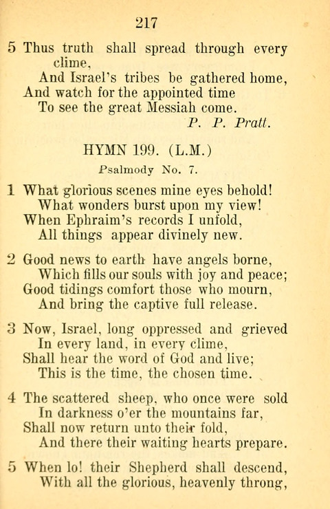 Sacred Hymns and Spiritual Songs: for the Church of Jesus Christ of Latter-Day Saints. 24th ed. page 213