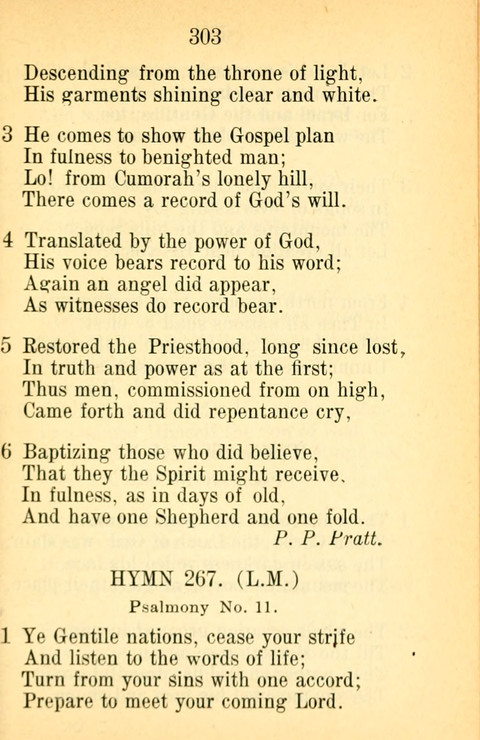 Sacred Hymns and Spiritual Songs: for the Church of Jesus Christ of Latter-Day Saints. 24th ed. page 299