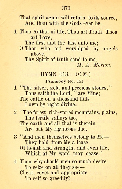 Sacred Hymns and Spiritual Songs: for the Church of Jesus Christ of Latter-Day Saints. 24th ed. page 366