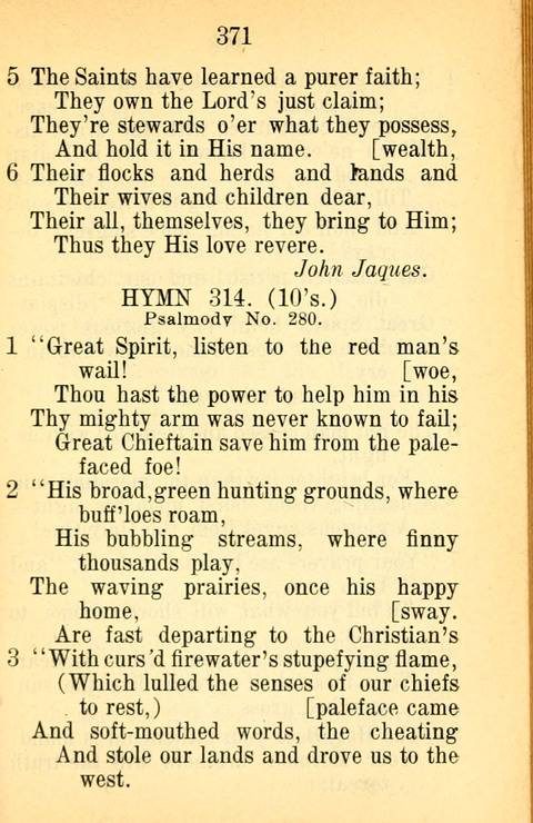 Sacred Hymns and Spiritual Songs: for the Church of Jesus Christ of Latter-Day Saints. 24th ed. page 367