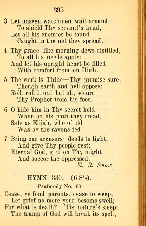 Sacred Hymns and Spiritual Songs: for the Church of Jesus Christ of Latter-Day Saints. 24th ed. page 391