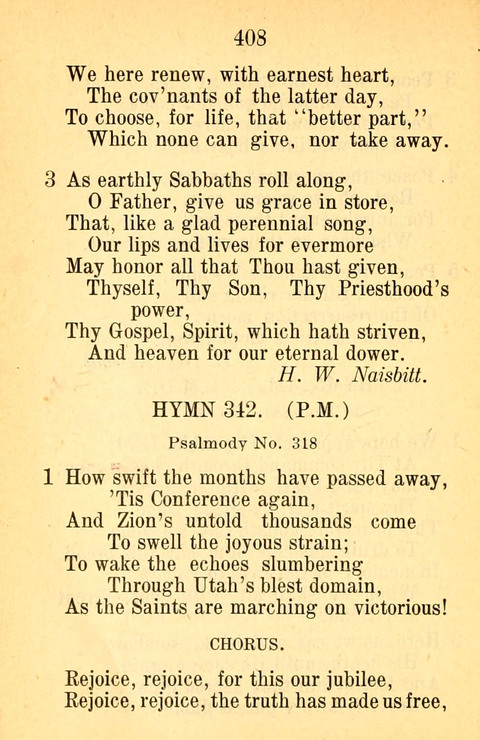 Sacred Hymns and Spiritual Songs: for the Church of Jesus Christ of Latter-Day Saints. 24th ed. page 404