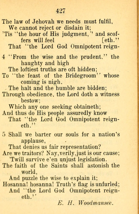 Sacred Hymns and Spiritual Songs: for the Church of Jesus Christ of Latter-Day Saints. 24th ed. page 423