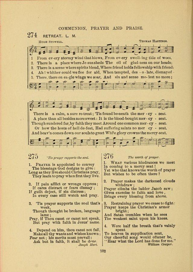 Sacred Hymns and Tunes: designed to be used by the Wesleyan Methodist Connection (or Church) of America page 102