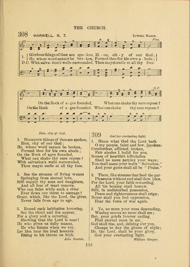 Sacred Hymns and Tunes: designed to be used by the Wesleyan Methodist Connection (or Church) of America page 115