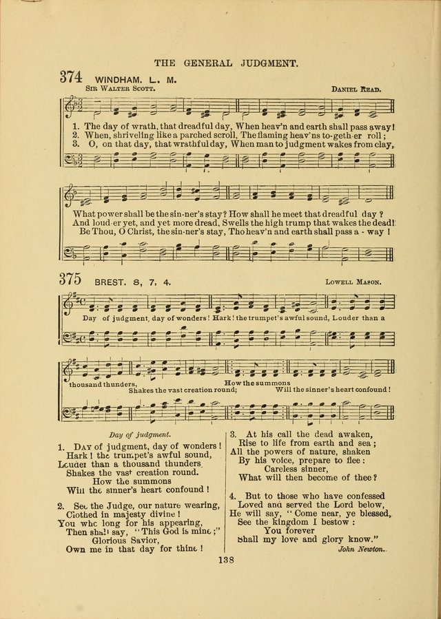 Sacred Hymns and Tunes: designed to be used by the Wesleyan Methodist Connection (or Church) of America page 138