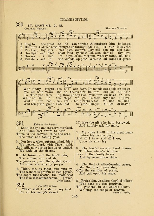 Sacred Hymns and Tunes: designed to be used by the Wesleyan Methodist Connection (or Church) of America page 145