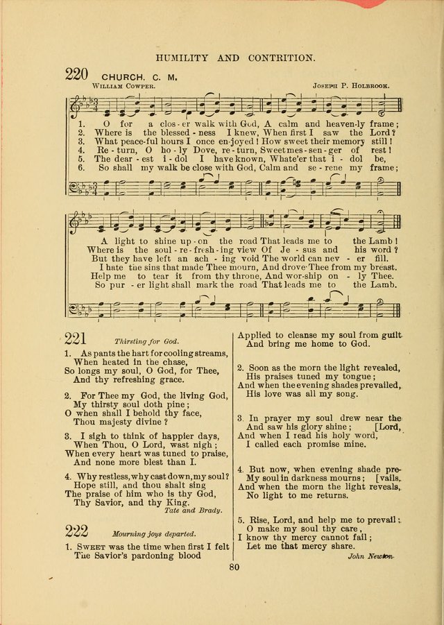 Sacred Hymns and Tunes: designed to be used by the Wesleyan Methodist Connection (or Church) of America page 80