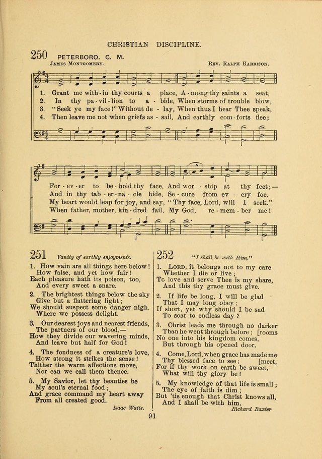 Sacred Hymns and Tunes: designed to be used by the Wesleyan Methodist Connection (or Church) of America page 91