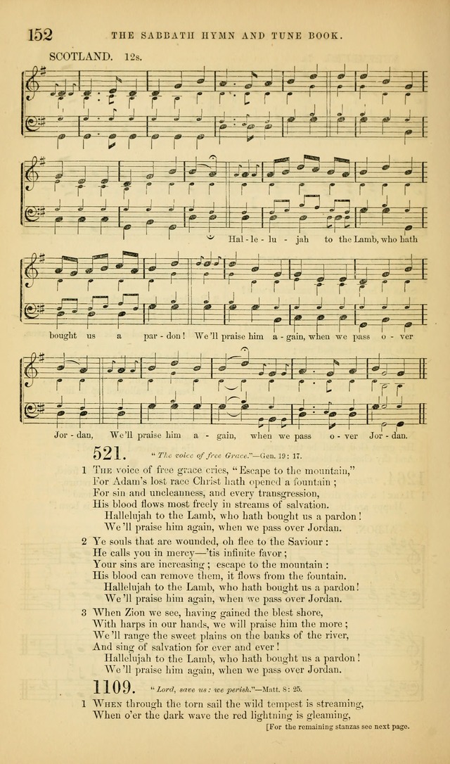 The Sabbath Hymn and Tune Book: for the service of song in the house of  the Lord page 154